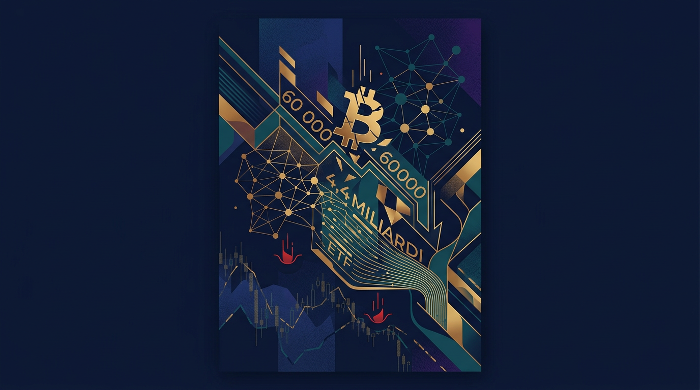 Illustration: 比特币自由落体：暴跌至6万美元，ETF资金外流44亿美元，2022年幽灵重现