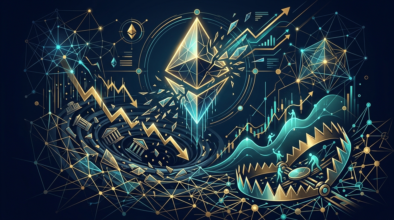 Illustration: Ethereum in der Krise: Harvard flieht, Bitmine kauft und die Short-Squeeze-Falle schnappt zu
