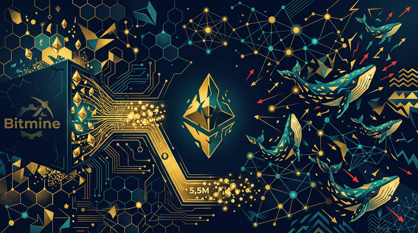 Illustration: Ethereum en crise : Bitmine accumule 5,5M ETH alors que les whales paniquent