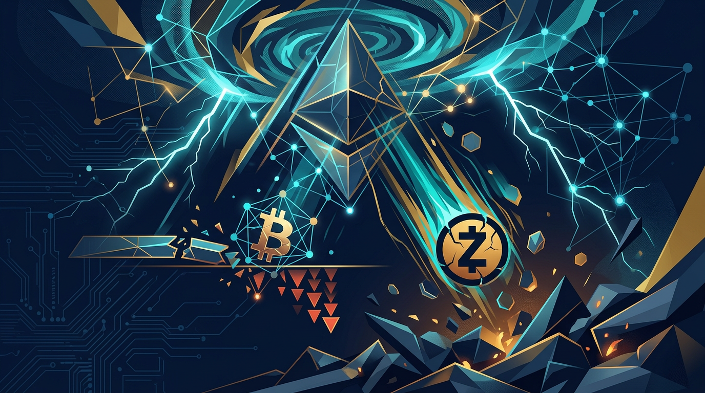 Illustration: Tormenta Perfecta en Cripto: Bitcoin se Desploma bajo 60.000 $, Zcash Cae un 38 %