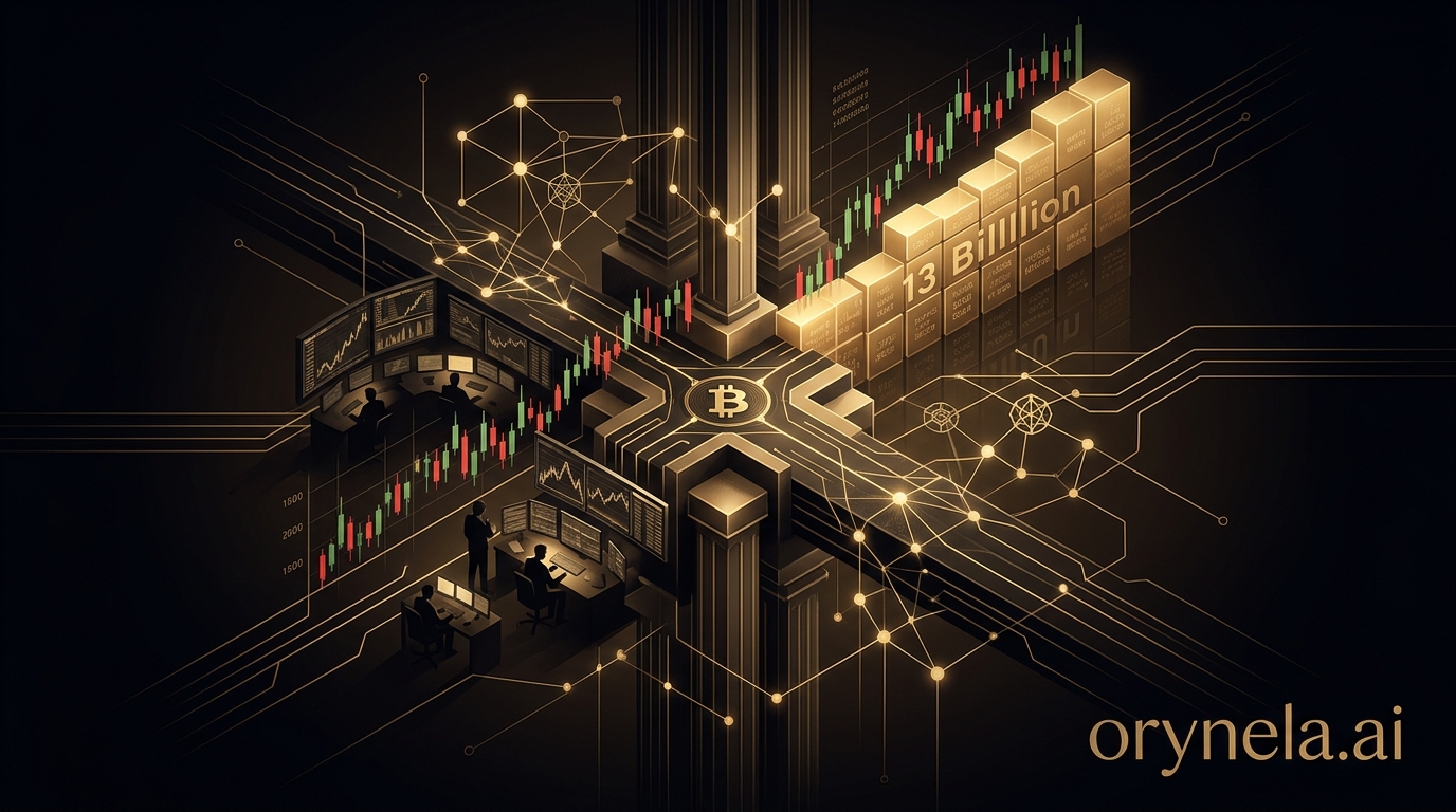 Graphique de trading Bitcoin avec options d expiration massives et indicateur macroeconomique sur fond sombre aux accents dores