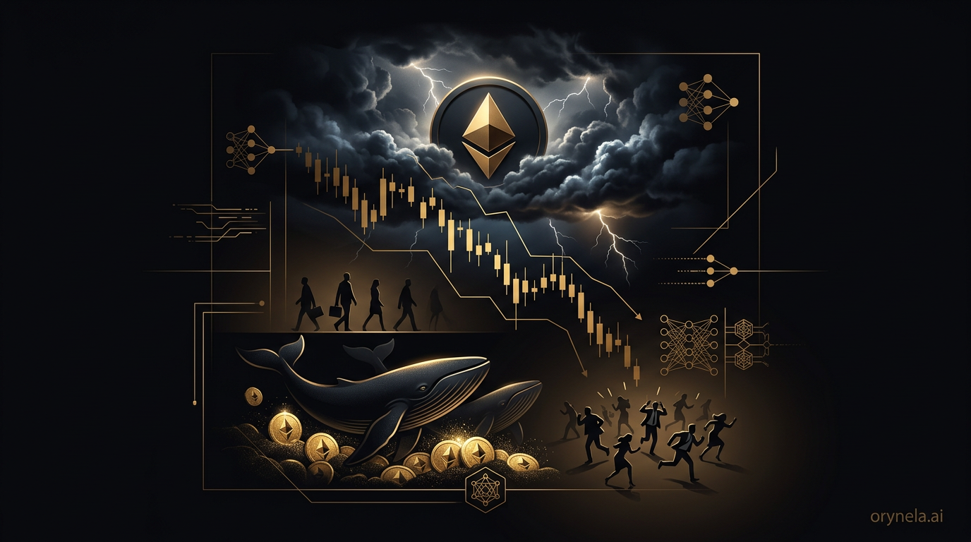 Ethereum nella tempesta: crollo del prezzo, esodo dei leader e accumulo delle balene