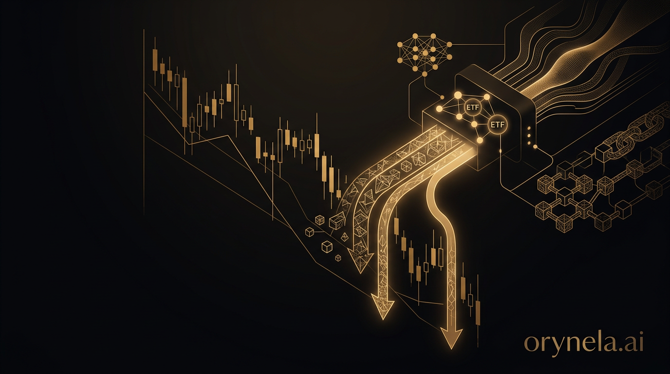 Bitcoin ETFs salidas capitales inversión gráfico financiero